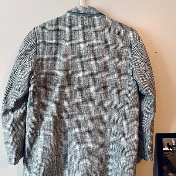 Checked Pea Coat, US Medium Size - Picture 2 of 2